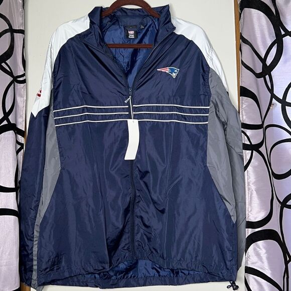 Reebok Other - NFL Mens L Weather Full Zip Up Hoodie Jacket Navy
